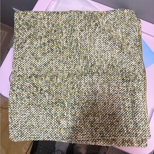 Green and White Patterned Fabric